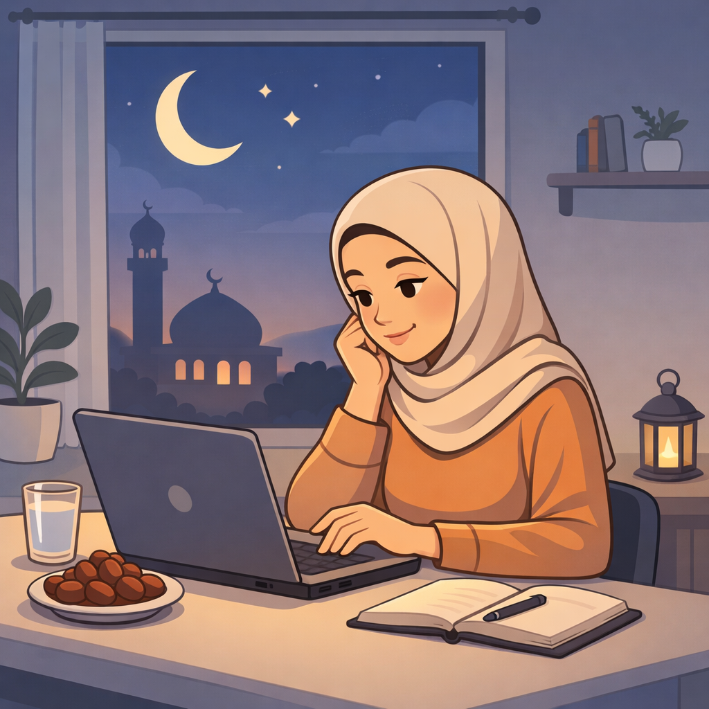 a girl working on laptop